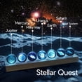 thumbnail image 2 of Luz nocturna NoelWink Planet Crystal Ball, 7 unidades con base LED, 2 of 7