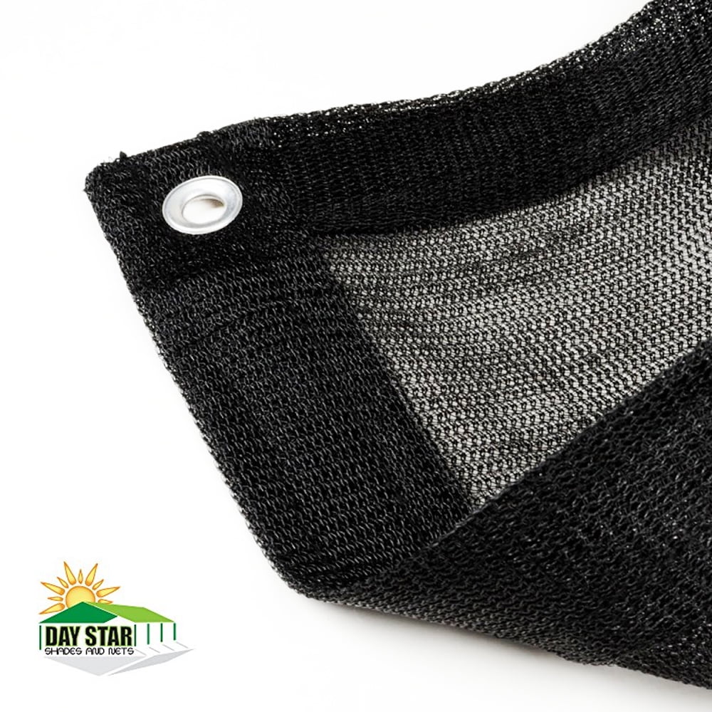 DAY STAR SHADES 5X16 (Black) HD Mesh Tarp Net Sun Shade Fence Screen Patio Canopy Top
