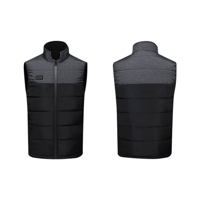 Hvyesh Women and Men Heated Vest Zipper Stand Collar 3 Control 15