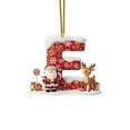 thumbnail image 1 of Christmas Tree Decoration 2D Acrylic Decoration Letter Pendant With 26 Letters Christmas Hanging Decoration DIY Crafts Christmas Home Decoration, 1 of 1