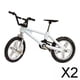 thumbnail image 1 of 2x Creativo Bicicleta Manos Ojo Coordinación Juguetes Artesanías Aleación Bicicleta Juguete para Regalo de Cumpleaños Coleccionable Niños Niño 2 piezas, 1 of 10