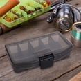 thumbnail image 4 of Cebo de pesca 5 rejillas Cajas de señuelos Gancho Gear Case Compartimentos Contenedor ( S) Negro Sywqhk Para Estrenar, 4 of 7