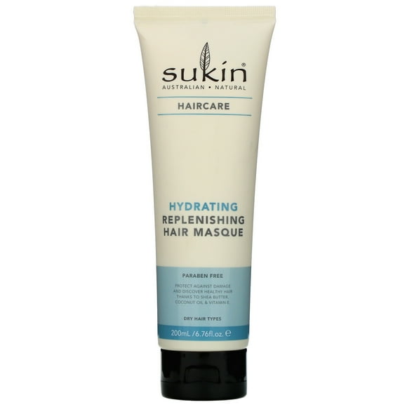 Sukin, Masque Hydratant pour les Cheveux, Soins Capillaires, 200 ml (6,76 fl oz)