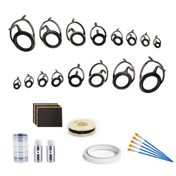 Fishing Rod Repair Kit for Fishing Pole Eyelets Replacement with Rod