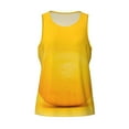 thumbnail image 4 of Easygdp Yellow Lemon Men's Tank Top, Sleeveless Muscle T Shirts, Breathable, Quick-Dry, Loose for Gym, Running, Fitness - Small, 4 of 9
