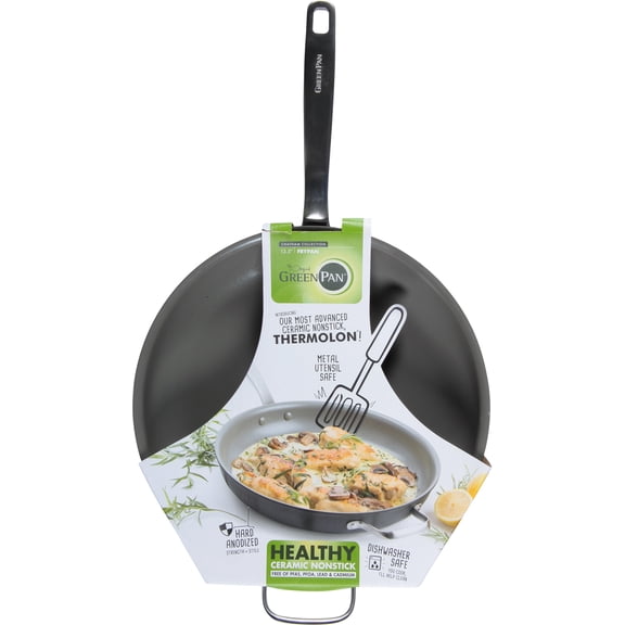 GreenPan Chatham Healthy Ceramic Nonstick, Frying Pan/Skillet, 13.5", Gray