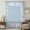 Blue, White, Silver, variant on White Letters Sheer Curtains 54 Inches Long for Bedroom, Modern Minimalist Style Sky Grey Light Filtering Privacy Drapes, Breathable Semi Sheer Window Treatment for Bathroom Dining Room Kitchen