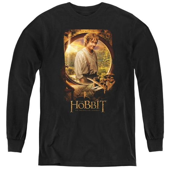 The Hobbit - Bilbo Poster - Youth Long Sleeve Shirt - Small