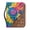 Blue Butterfly Tie Dye, variant on HELLHERO Sunflower PU Leather Bible Cover, Large Capacity Zipper Bible Carrier with Handle, for Church Prayer and Daily Study