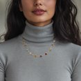 thumbnail image 2 of Ross-Simons 13.80 ct. t.w. Bezel-Set Multi-Gemstone Station Necklace in 14kt Yellow Gold, Women's, Adult, 2 of 5