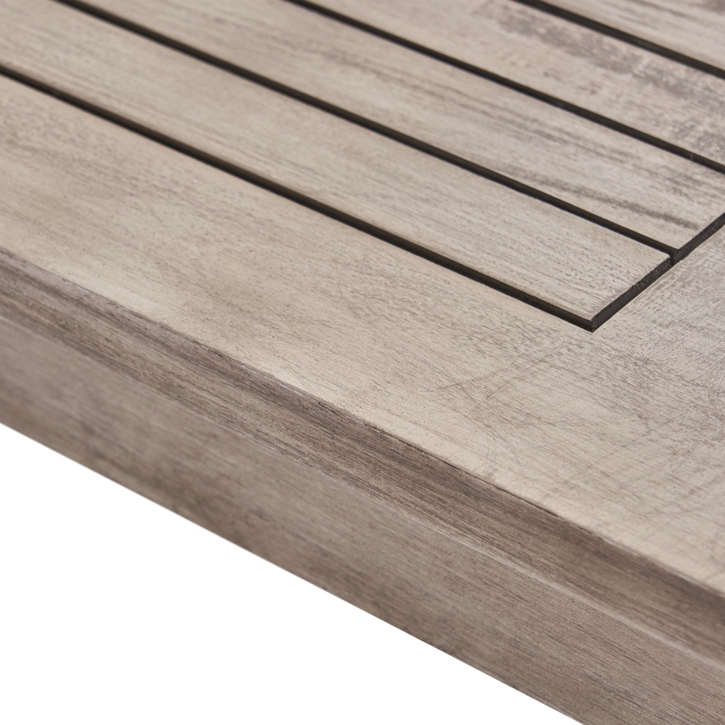Sewell Acacia Wood Outdoor Coffee Table, Light Gray