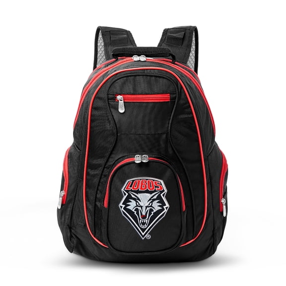 NCAA New Mexico Lobos Premium Laptop Backpack with Colored Trim
