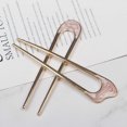 thumbnail image 4 of Fashion Retro U Shape Hairpin For Women Gilrs Simplicity Metal U Sticks French Style Stick Hair Fork Hairstyle Hair Bun Maker, 4 of 5