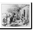 thumbnail image 2 of Historic Framed Print, [Dominican Republic, 1871]: The Diago Columbus Spring on the Ozania River,. Seamen filling casks with fresh water, 17-7/8" x 21-7/8", 2 of 9