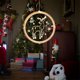 thumbnail image 4 of Silver Decoración de luces navideñas, luces de hadas colgantes con pilas para pared, ventanas, camino, decoración de Patio, 4 of 5