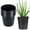 Black, variant on Bxaolu 10 Pack 6.5 Inch Plant Pots, Thickened Plastic Pots for Plants with Drainage Holes, Sturdy Seedling Pots, Seed Starting Pot, Flower Pots for Indoor Outdoor Plants, Black