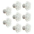 thumbnail image 4 of ZheElen Decorative And Easy-to-install Flower Pulls Knobs For Unique Touch Wide Range white 5Set, 4 of 6