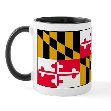

CafePress - Maryland Blank Flag Mug - 11 oz Ceramic Mug - Novelty Coffee Tea Cup