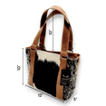 thumbnail image 6 of Genuine Cowhide Tote Handbag Black Highlands Purse, 6 of 26