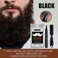 thumbnail image 5 of Beard Filler Pen, Black Beard Forked Four Natural Waterproof Filling Brush Set, 5 of 5
