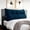Deep Blue, variant on Headboard Wedge Pillow Large Bolster Triangle Reading Pillow Queen Size Bed Rest Back Support Pillow for Sitting up in Bed Daybed Couch Backrest Cushion Velvet Gray
