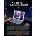 thumbnail image 3 of Funda con Teclado ABEIFAN para iPad 9.7" 6ta/5ta Generación Morada, 3 of 8