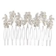 thumbnail image 3 of de material cristal Para El Cabello Clip Diapositiva Novia Damas Accesorio Joyería BLESIY Accesorio para el cabello de la novia, 3 of 8