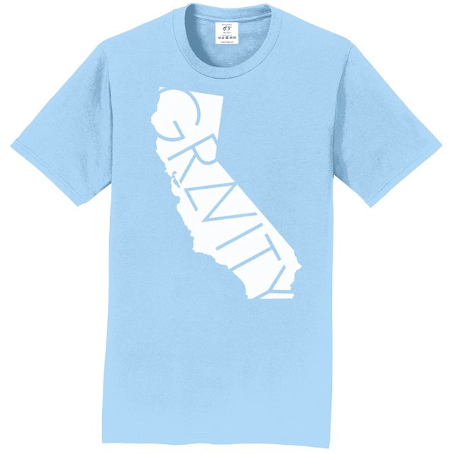 Camiseta de manga corta Gravity Trading CALI azul claro XL
