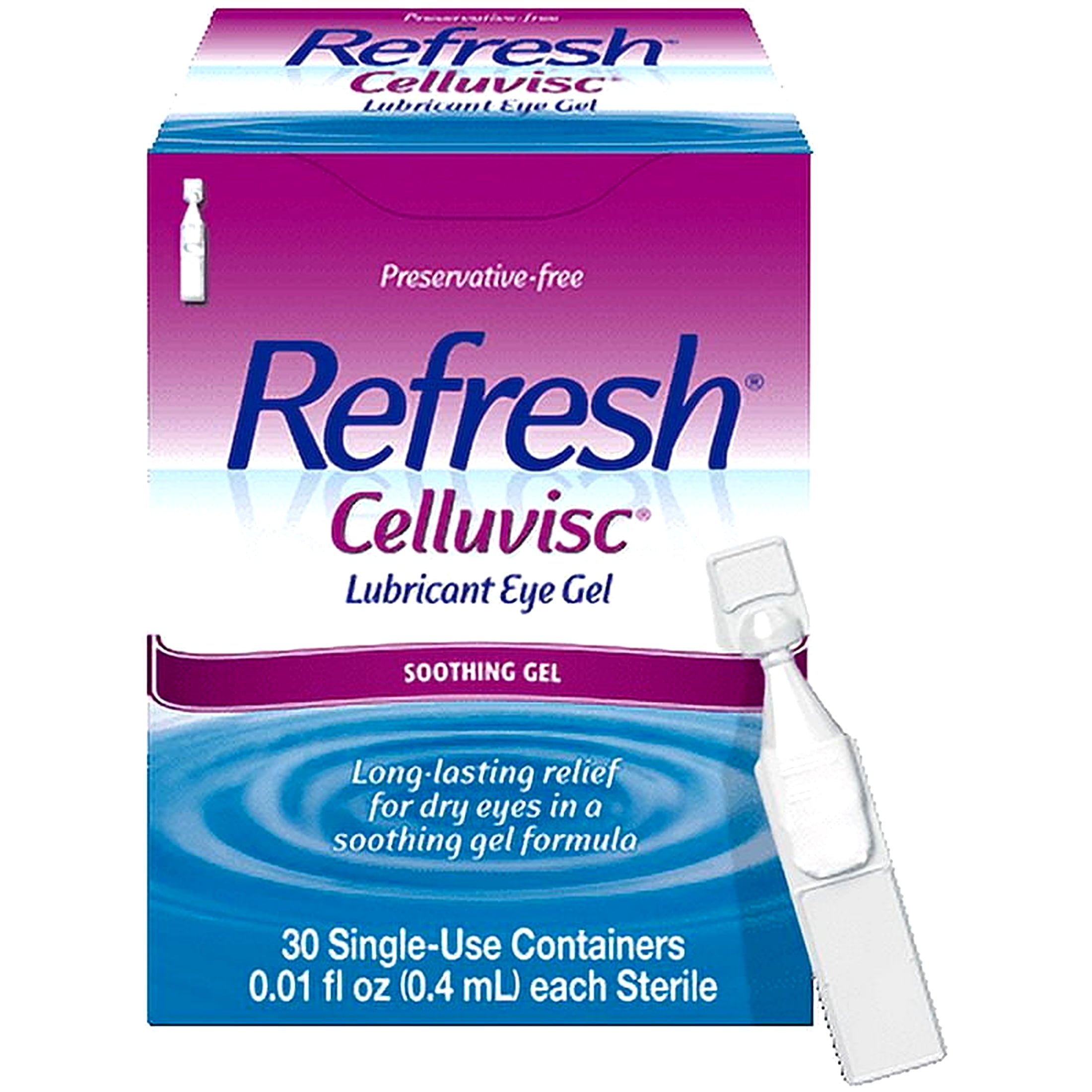 Refresh Celluvisc Lubricant Eye Gel Single-use Containers 30 Ea (Pack of 2)  - Walmart.com