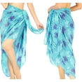 thumbnail image 2 of LA LEELA Women's Beach Wrap Bikini Wraps Sarong Coverup Skirt Bathing suit Swimsuit Swimwear Cover Up for Women One Size Dodger, Allover Turtle, 2 of 5