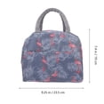 thumbnail image 3 of SEWACC 1Pcs Meal Prep Lunch Bag Canvas Light Grey Insulation Storage For Work, 3 of 6