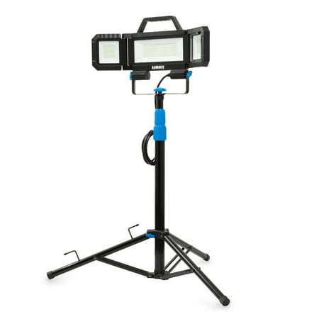 HART Multi-Directional LED 3-Head 7000 Lumen Adjustable Work Light with Tripod