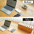 thumbnail image 5 of 1 Caja de Almacenamiento de Alambre de Madera, Caja para Guardar Cables de Datos, Caja para Ordenar Cables de Alimentación, Soporte para Cables de Ordenador, Caja., 5 of 5