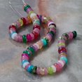 thumbnail image 2 of Bead Landing Mixed Stone Rondelle Beads - Multicolor Dyed Quartz & Jasper Beads for Jewelry Making, 12 Pack, 2 of 3