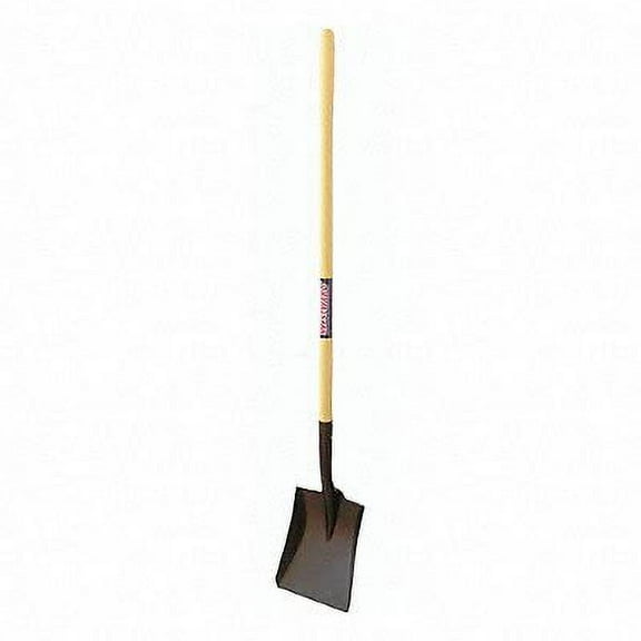 Westward Square Point Shovel,Steel,Yellow 46MP81