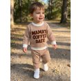 thumbnail image 5 of Lairauiy Toddler Baby Boys Fall Outfit 6 12 18 24 Months 2T 3T Long Sleeve Striped Sweatshirt with Pants Clothes Set, 5 of 9