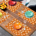 thumbnail image 6 of 2 Pcs Fall Harvest Linen Placemats, Cute Maple Leaf Pumpkin Print Insulated Table Mats for Thanksgiving Party Catering Decorations, 6 of 6
