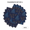 thumbnail image 3 of Placemats Set of 4 / 6, Christmas Tree Placemats for Dining Table Indoor/Outdoors Heat Resistant Washable Placemats 18" x 12", 3 of 8