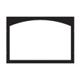 thumbnail image 1 of Empire VBY36TBL Arch Door Frame Set, Black, 1 of 1
