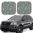 thumbnail image 6 of Kdxio Foxes And Birds In Forest Print 2-Piece Sun Shade Front Windshield - Foldable Car Front Window Sunshades For Most Sedans Suv Truck, 6 of 6