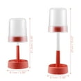 thumbnail image 4 of Unique Bargains Soporte para cepillos de dientes ajustable con tapa para baño Soporte para cepillos de dientes eléctrico Rojo 10.63", 4 of 6