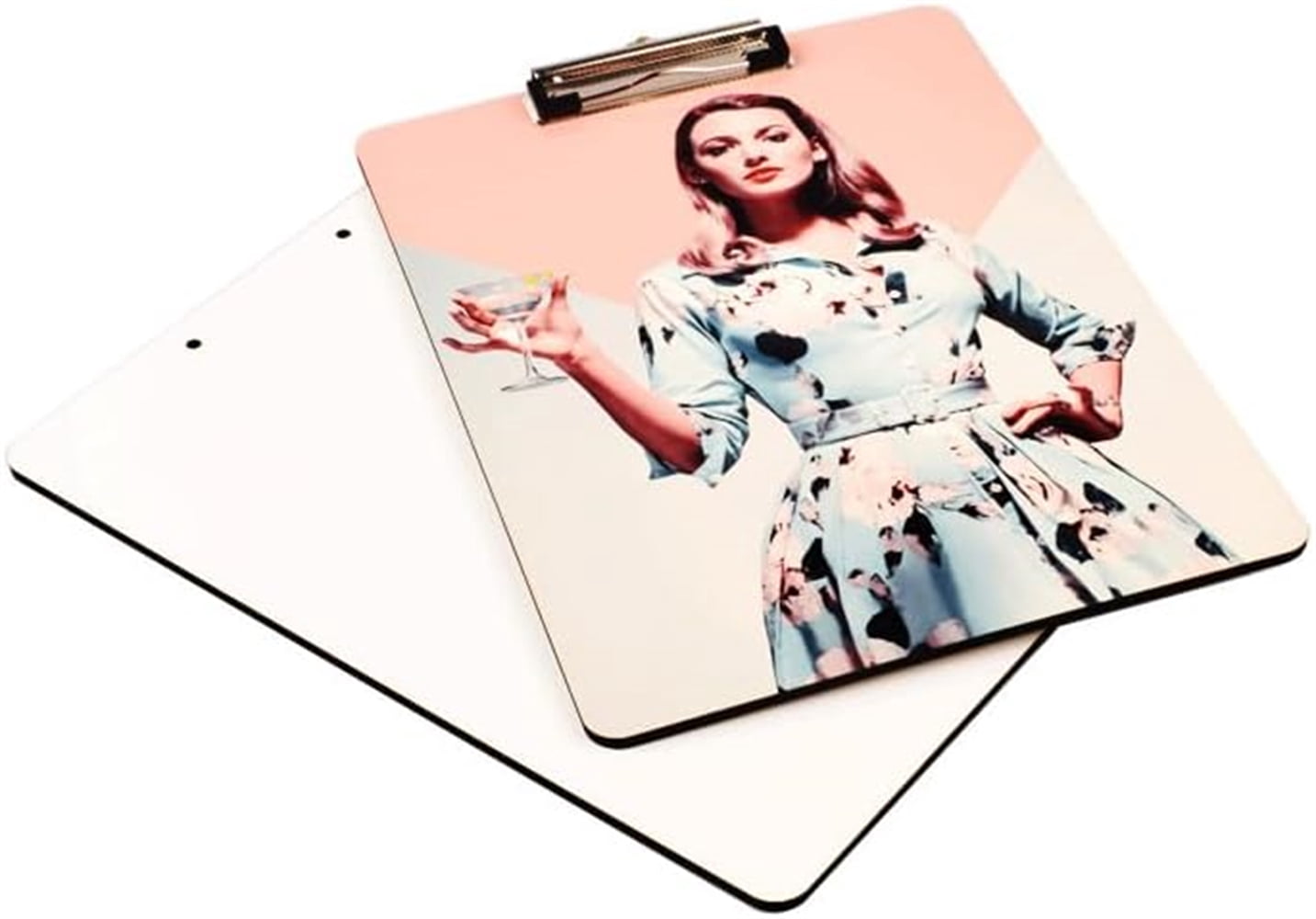 5 Pack Sublimation Blank A5 MDF Board Clip 8.9 '' x 6.5 '' Wooden Folder Writing Pad Office Products