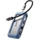 thumbnail image 1 of uni USB C Hub Adaptador multipuerto USB C Ethernet 8 en 1 4K HDMI 1Gbps Ethernet USB 3.0 Lector de tarjetas SD/MicroSD Hasta 100W PD Compatible con MacBook Pro iPad Pro Galaxy S24/S23 y más 0.7FT, 1 of 5