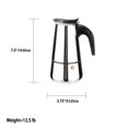 thumbnail image 2 of 6 Cup Stainless Steel Espresso Maker, Silver, 2 of 7