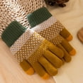 thumbnail image 2 of BXJX Womens Winter Gloves, Casual Windproof Stretchable Thermal Knit Gloves Yellow Size Free Size, 2 of 8