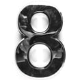 thumbnail image 4 of M&T Displays House Door Numbers 2.75 Inch Chrome Coated Self-Adhesive 3D Street Address Digits for Apartment Office Hotel Room Mailbox Signs, 4 of 8