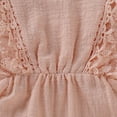 thumbnail image 6 of GYRATEDREAM Baby Girls Lace Romper Set Ruffle Sleeve Solid Color Onesie with Headband 12-24 Months, 6 of 10