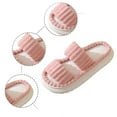 thumbnail image 3 of Slippers for Women 2025 Fall Winter Cute Cozy Plush Fuzzy Non Platform On Slides House Slippers, 3 of 8