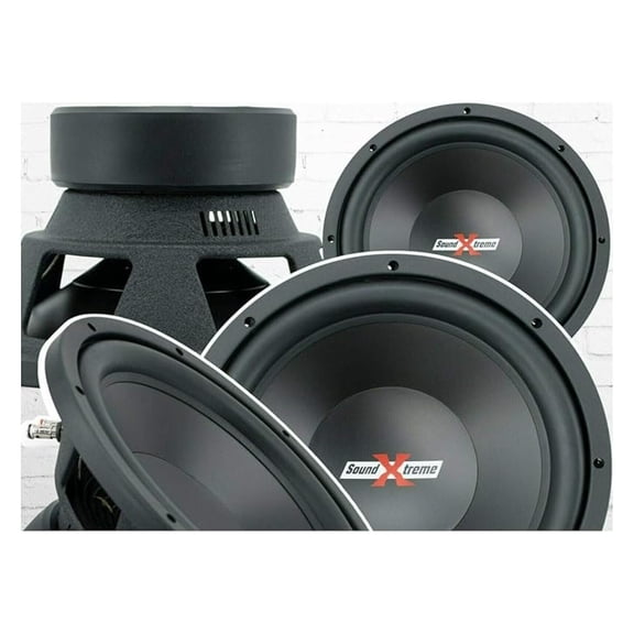Pair of SoundXtreme 12 Inch 2000 Watt Car Audio Subwoofer with DVC Power - Total of 2 Subwoofers Combo of 4000 Watts Handling Power Frequency Response: 30-2.5kHz