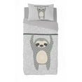 thumbnail image 1 of Gouchee Home Sloth Twin Duvet Cover Set for Kids – 2-Piece Reversible Cotton Bedding with Tropical Leaf Print, 1 of 2